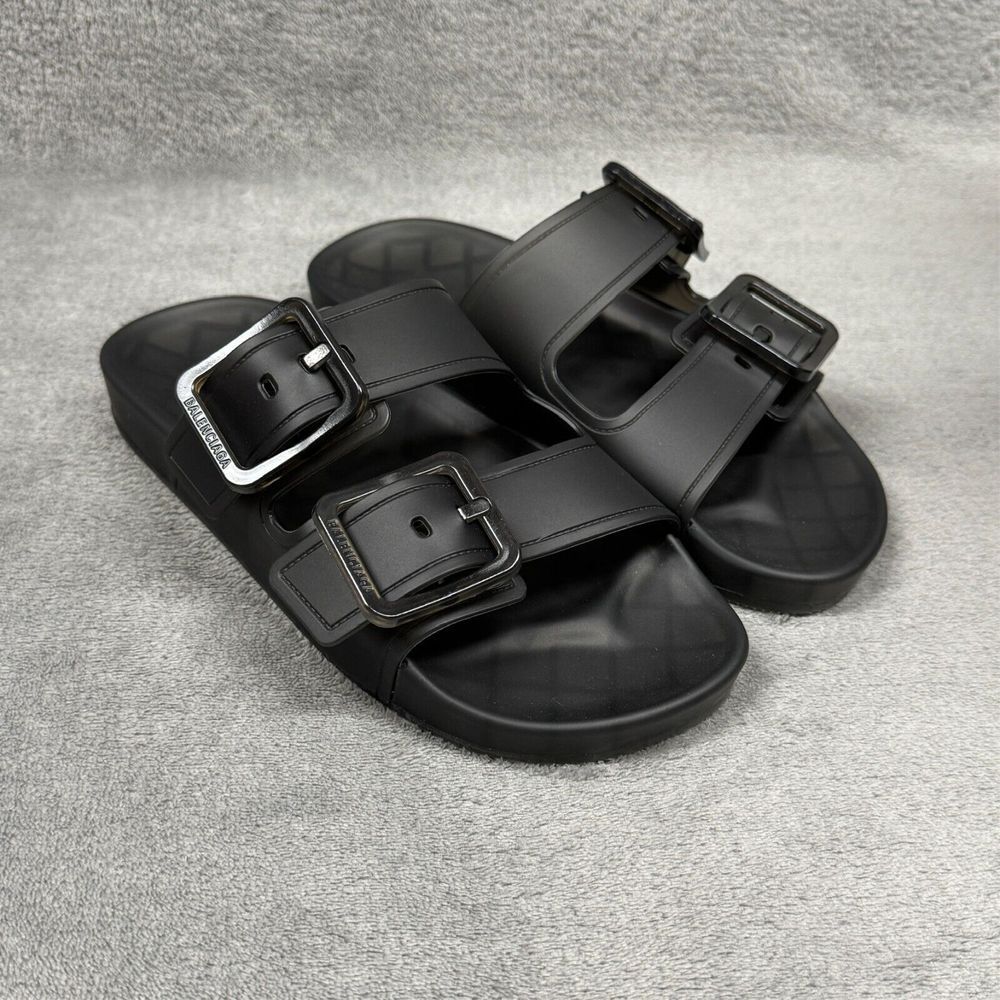 Balenciaga Mallorca Sandal Transparent Plastic Womens EU‎ 35  Black W2DZ1-1000